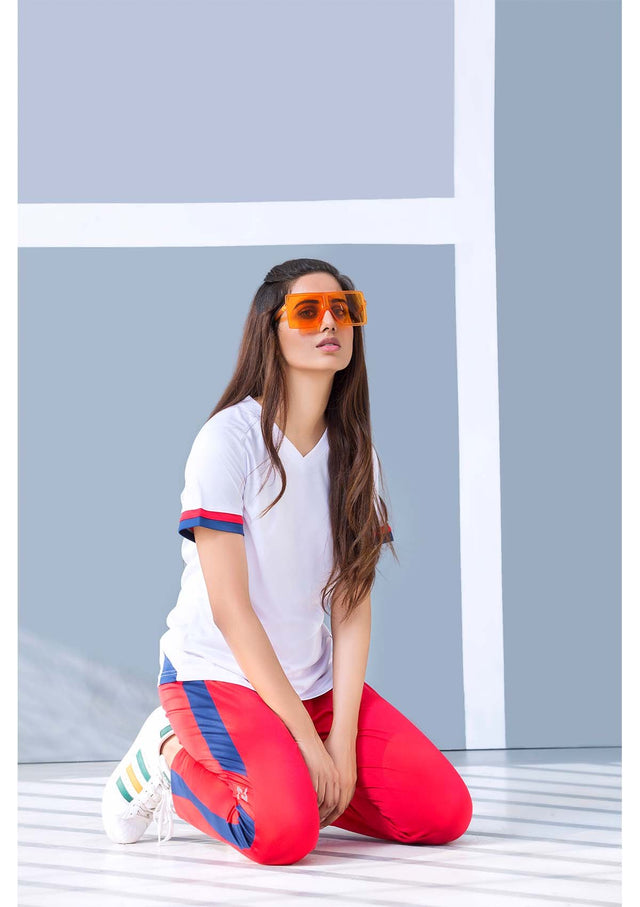 TRAINING TROUSERS - NEON RED AND BLUE - Nomad Apparel