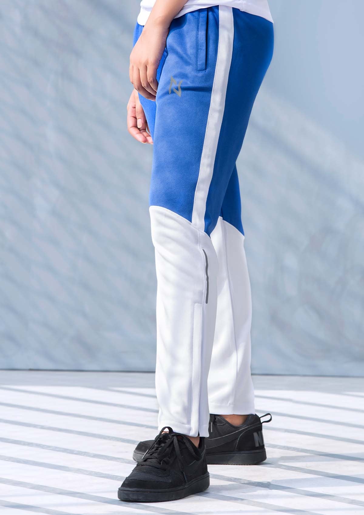 TRAINING TROUSERS - BLUE AND WHITE - Nomad Apparel