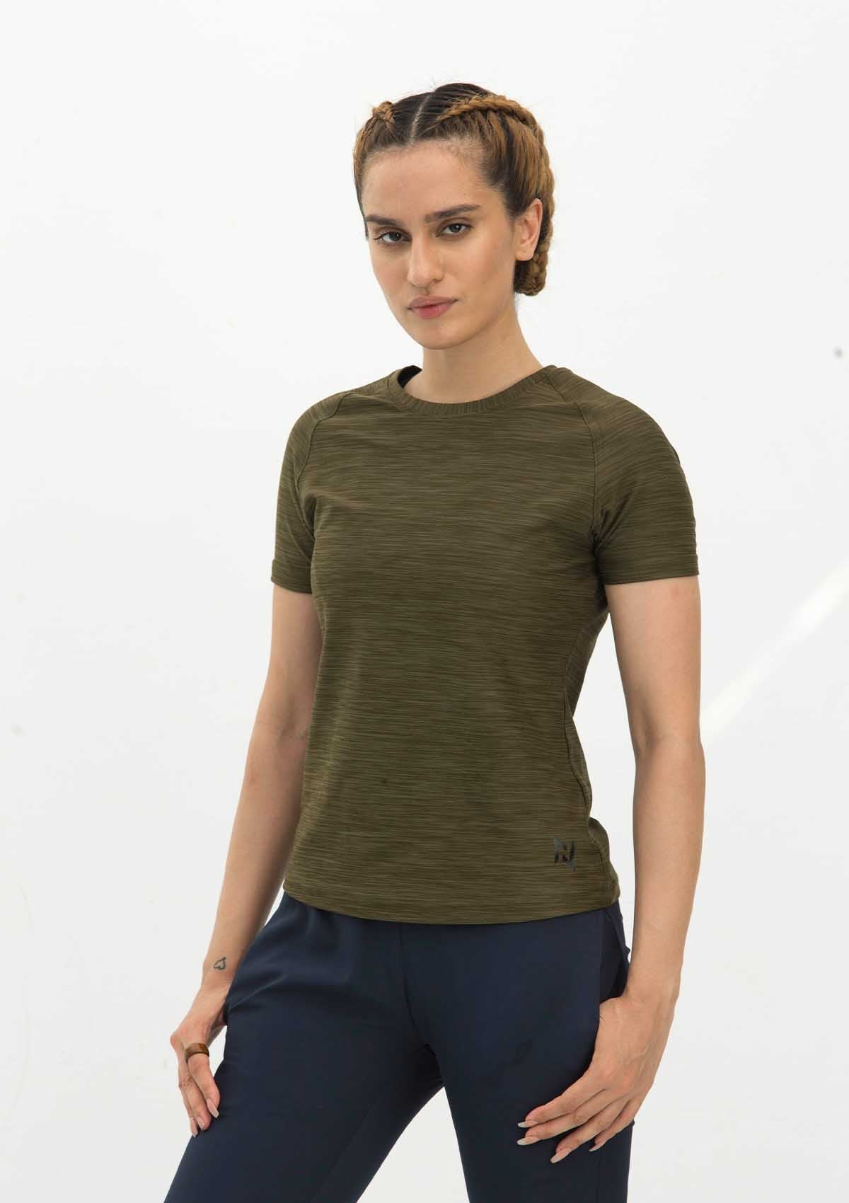 DRY FIT SHORT SLEEVES CREW - OLIVE - Nomad Apparel