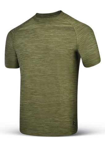 DRY FIT SHORT SLEEVES CREW-OLIVE - Nomad Apparel