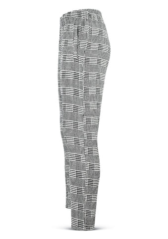 CHEQUERED STRETCH TROUSERS - Nomad Apparel
