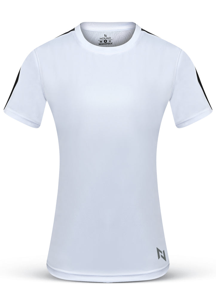 TRAINING TOP WITH WARP KNITTED BACK - WHITE - Nomad Apparel